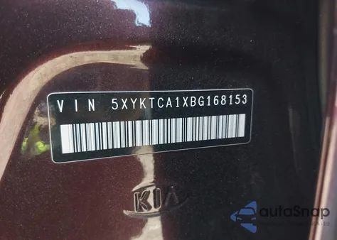 2011 Kia Sorento Lx from USA, damaged, VIN 5XYKTCA1XBG168153